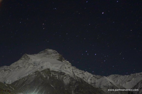 Cho Oyu at night on 5/7/2014